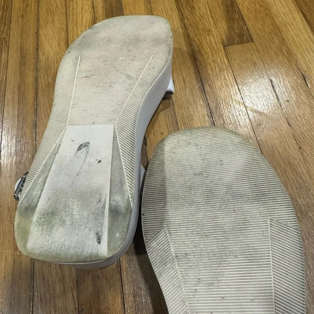 Steve Madden Dubai Vegan Leather Platform Ankle-Strap Sandals in Bone